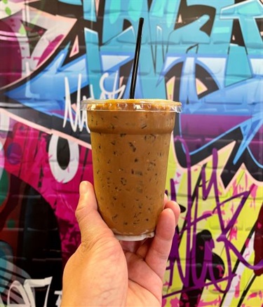 Durian Vietnamese Iced Coffee from Smoking Burgers