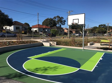 Basketball half court