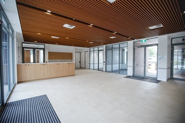 Main foyer including kitchenette. This area services Bamul, Guwing – a large meeting room and Guwiyang and Gura small meeting rooms.