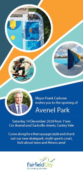 Avenel Park opening, 14 December 2024 at 11am