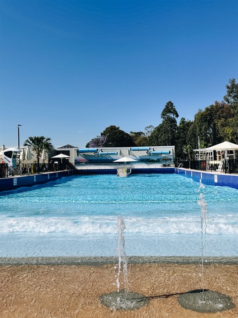 Wave pool at Aquatopia Water Park