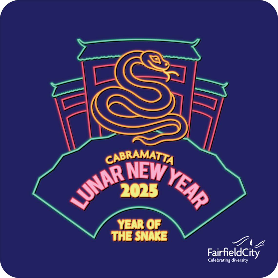 2025 Lunar New Year badge.