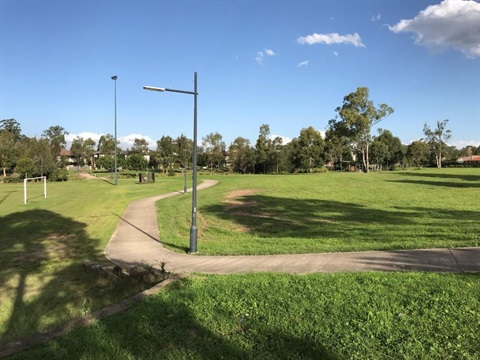 Path and grass areas in Tarlington Reserve