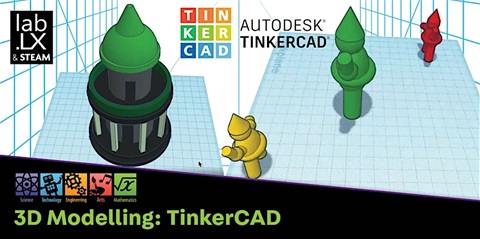 A screenshot of TinkerCAD.